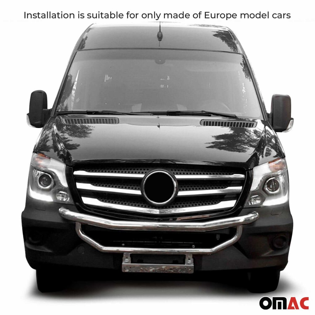 Mercedes Benz Sprinter Bull Bar - Omac - Double Line - 60mm - '13-'18